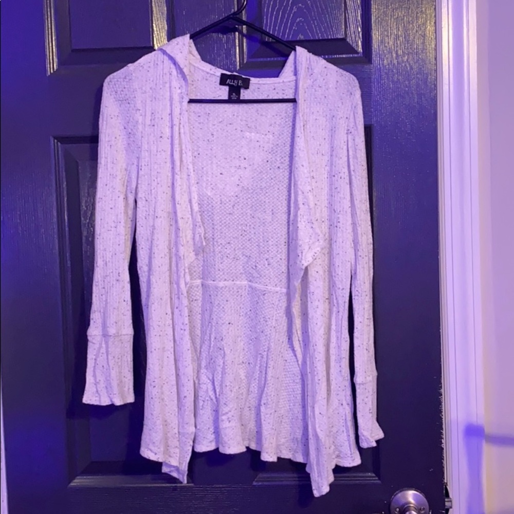 cute open sweatshirt